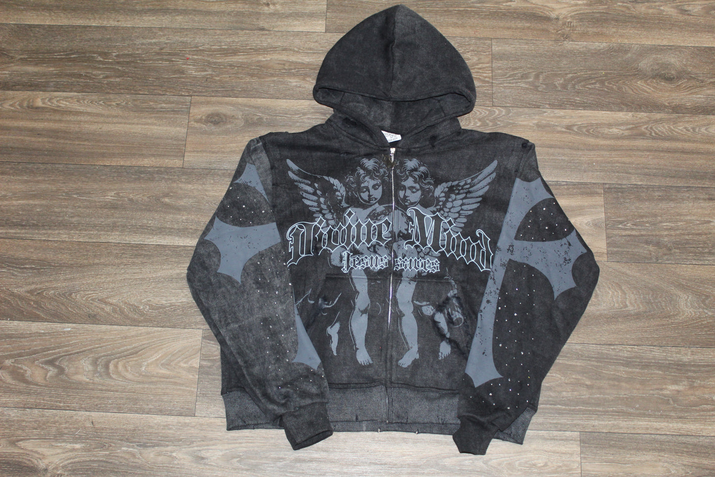 Twin angels “Black” Hoodie